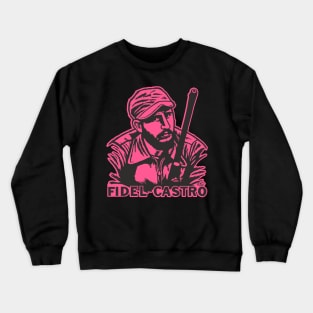 Fidel Castro's Anti-Capitalism Stance - Portrait Art Crewneck Sweatshirt